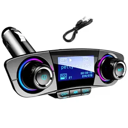 トランスミッターBT06 FMトランスミッター2.1A高速車充電器AUXモジュレーターBluetoothハンズフリーキットスマートチャージデュアルUSB付きMP3プレーヤー