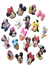 Encantos de anime atacado bonito mouse pato desenhos animados encantos acessórios de sapato decoração de pvc fivela de borracha macia encantos rápido ship3849418