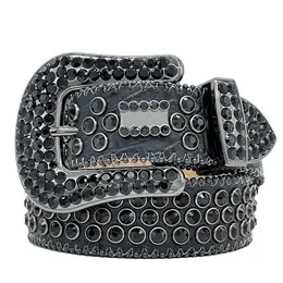 2022 Western Fashion BB Rhinestone Belt مرصعة مع Bling Rhinestones Big Women Mens Belts264V