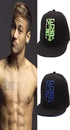 Lyxdesigner högkvalitativ svart Neymar Jr NJR Brasilien Brasilien Baseball Caps Hip Hop Snapback Cap Hat Chapeu de Sol Masculino Bone9356424