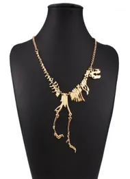 Совершенно новый панк-стиль, готический тираннозавр, скелет динозавра, ожерелье, кость, забавная цепочка, кулон, серебряный цвет11878436