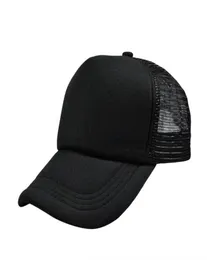 Men Fashion Adjustable Casual Mesh Baseball Hat Summer Outdoor Lady Ponytail Plain Snapback Cap Trucker Hat1199216