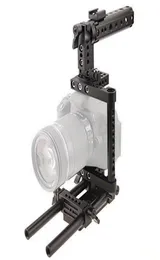 Camera Cage Rig wTop Handle Tripod Mount Plate fr Canon Nikon Sony Panasonnic9371459