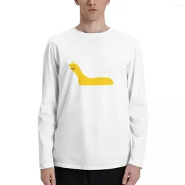 Camisetas masculinas Banana Slug Camisetas de manga comprida Camiseta de secagem rápida Plus Size Tops Camisa Roupas engraçadas