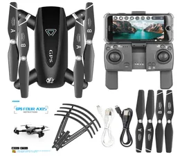 S167 GPS 드론 카메라 HD 5G RC Quadcopter 4K WiFi FPV 폴드 플라잉 제스처 POS 비디오 헬리콥터 장난감 3793427