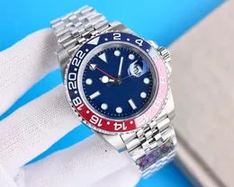 Manlig designer högkvalitativ automatisk lyxig Batman Watch 40mm Bioceramic Bezel Swivel 2836/3186/3285 rörelse rostfritt stålklocka Sapphire Waterproof 12