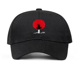 Учиха Итачи папа шляпа 100% хлопок аниме японский Учиха Саске логотип вышивка бейсболки шляпа Snapback Hat2782277
