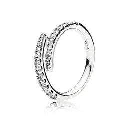 Nova chegada de luxo designer jóias cz diamante anel caixa original para 925 prata esterlina estrela cadente ring9508877