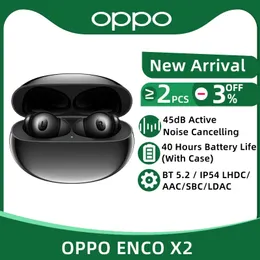 이어폰 oppo enco x2 tws 무선 이어폰 Bluetooth 5.2 활성 소음 취소 Qi 무선 충전 헤드폰 LHDC 이어 버드 찾기 x5