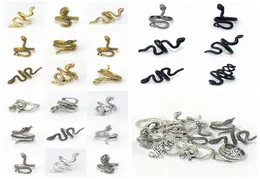 Wholesale 100pcs Alloy Rings Black Gold Silver Mix Punk Vintage Charm Gifts Wome Men Goy Party Jewelry Lots8116530