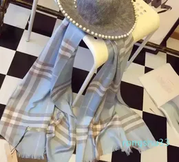Marchio di lusso moda classico reticolo uomo morbida sciarpa cashmere sciarpe scozzesi scialle avvolge fascia di pashmina