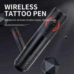 Machine Ghost Axe Wireless Tattoo Pen Hine Battery Portable Power Coreless Motor för Artist Body Fashion Styling Tattoo Gun