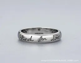 Ring Two G Santique Thai Sier Blind for Love Srebrna biżuteria 044364119876083