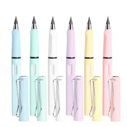 40PCS Eternal Pencil Unlimited Writing No Ink Pen Pen Pencils for Art Sketch Stationerery Kawaii School Materiały 231225