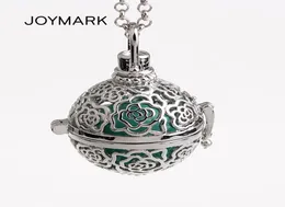 JOYMARK 5pcslot Rose Flower Hollow Gaiola Mexican Chime Magic Box Music Sound Bell Ball Pingente Mulheres Gravidez Colares HCPN537994681