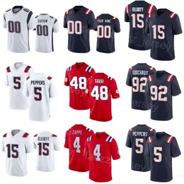 Team Fußball 48 Jahlani Tavai Jersey Kinder Mann Frau 5 Jabrill Peppers 92 Davon Godchaux 33 Anfernee Jennings 15 Ezekiel Elliott 4 Bailey Zappe 81 Demario