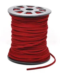 1 rolo 95m 25mm15mm corda de tecido de couro de veludo camurça caxemira colar cabos acessórios de materiais diy 8293865