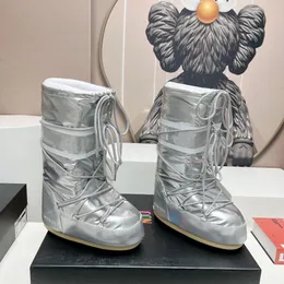 Autumn/Winter Luxury Design Ugly Snow boots Moon Boots Retro womens platform 4cm