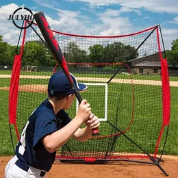 Baseball Backstop Net Portable Practice träffar Pitching Batting Training Accessories 231225