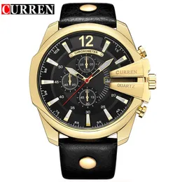 Stick Curren Top Brand Men's Sports Watches Quartz Watch Men Designer Man Quartz Gold Clock Man Fashion Relogio Masculino 8176