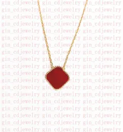 Klassisk Lucky Clover Necklace Pendant Rostfritt stål 18K Guldpläterade damer och flickor Valentine039S Day Mother039S Day ENGA9189385