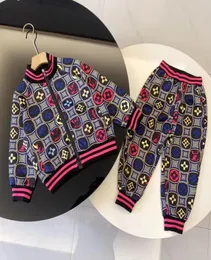 Baby Set Suits Kid Set Kids Designer Clothing Zipper Pocket Long Sleeve With Letters 2 Pieces Luxury Sweatshirts Sport Pants Kid2465513