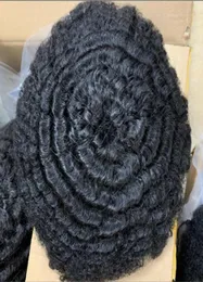 8 مم موجة الدانتيل الدانتيل وحدة البرازيلية البرازيلية البديل البديل البشري 6mm توسلة توسلة 4MM Afro Curl Hairpieces 1Grey للرجال المسنين 8241820