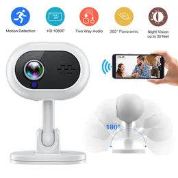 Mini WIFI IP Kamera Nachtsicht Kamera 1080P Cams Mit Bewegungserkennung Alarm Stimme Intercom Für Home Security Guard