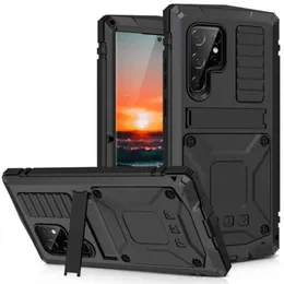 Metal z wbudowaną osłoną ochrony ekranu dla Samsung Galaxy S22 Ultra plus 5G 2022 Case Shockproof Telefon Coque Fundas W2203966871