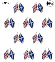 UK Jack Schottland Anstecknadel Flagge Abzeichen Brosche Pins Abzeichen 10 Stück pro Lot3251244