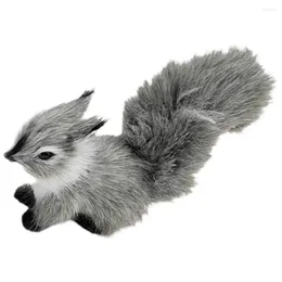 Garden Decorations Simulation Squirrel Sculpture Figurine Adornment Animal Decor