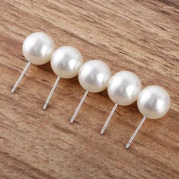 Brincos 200 Pçs/lote 6 Mm 8 Imitação de Pérolas Joias Femininas Para Mulheres