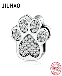 Romantyczne miłosne uroki 925 Sterling Silver Animal Cat Claw Cz Clip Letter Bead Fit Oryginalny odbicie klipu Bransoletka Bransoletka Y8285842