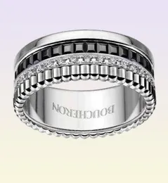 Diamentowy inkrustowany ceramiczny pełny diamentowy sprzęt może obrócić szeroką wersję miłośnicy 039 Miłość biżuterii przychodzi Qi Wei039s ten sam pierścień9963151