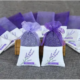 75 pçs sacos perfumados de lavanda saco vazio bolsa de fragrância sacos de impressão floral saco de fragrância para relaxar dormir roxo escuro 231226