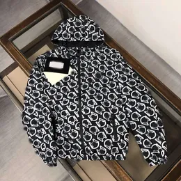 Monclair's new winter print fashion hooded jacket 2023 men's all-matching fashion casual coat