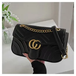 high quality Marmont designer bag Leather and Velvet shoulder bag crossbody bags purses designer woman bag handbag golden chain luxurys handbags lady black bags