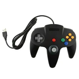 N64のためのジョイスティッククラシックレトロUSBゲームワイヤードコントローラーゲームパッドWindows PC Mac Computer Laptop Long Handle GameCube 64スタイル