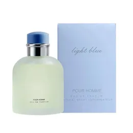 Köln Hediye Açık Mavi Adam Parfüm Koku Erkekler için 100ml EDT EAU DE Parfum Sprey Parfum Parfümler Daha Uzun Kalıcı Hoş Kokular