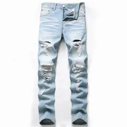 Herbst Mode Retro Loch Jeans Männer Hosen Baumwolle Denim Hosen Männlich Plus Größe Hohe Qualität Drop 231227