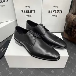 Designer Berluti Kleidschuhe Leder Sneaker Männerschuhe Herrengeschäftsgeschäftsschuhe Oxford Schuhe Derby Schuhe Freizeitschuhe