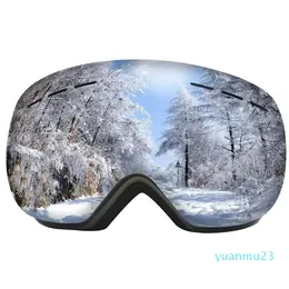 Ветрозащитные очки для мужчин и женщин, лыжные очки, двухслойные противотуманные очки UV400, большая лыжная маска, лыжные очки, зимние очки для сноуборда, зимние очки