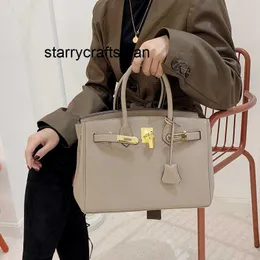 Leather Handbag 10a Lychee Pattern Bag Women's Handbag 2023 Single Shoulder Luxury Feel Bag Cross Western Style Large Capacity