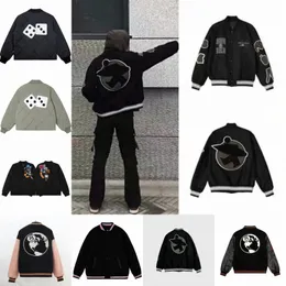 Designer jacket mens Stussiness 8 ball baseball jacket autumn/winter high street dice patch zipper warm cotton jacket slogan classic letters American w7ZW#