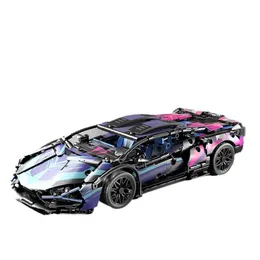 Kompatibel med Lego Punk Lambo Container Remote Control Racing, Gradient Building Blocks, Sports Cars, Toy Stalls