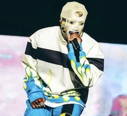 AWGE Test Robot Maskesi ASAP Rocky Hip Hop Headgear Moda Açık Partisi Maskesi Moda Sokak Şapkaları1207688