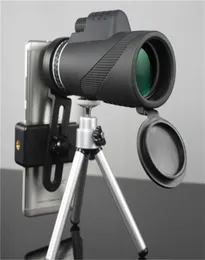 Wasserdichtes 40 x 60 High-Definition-Monokular-Teleskop, Nachtsicht, Militär-HD, professionelle Jagd mit Stativ-Telefonhalter2132911