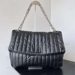 Kobiet Monaco Large Cain Bag Quild in Black 10A High Quality Highglass Luksusowe designerskie torebki Projektantka torebka torebki na ramię Borse skórzane torebki