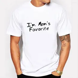 Magliette da uomo stampare lettere divertente moda estate per uomo imme di mamme da uomo tops abbigliamento o-scollo grafico casual