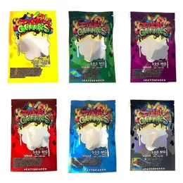 6 Color 500mg mylar backing bage zip zip lock bag worms bears cnskq nppsj